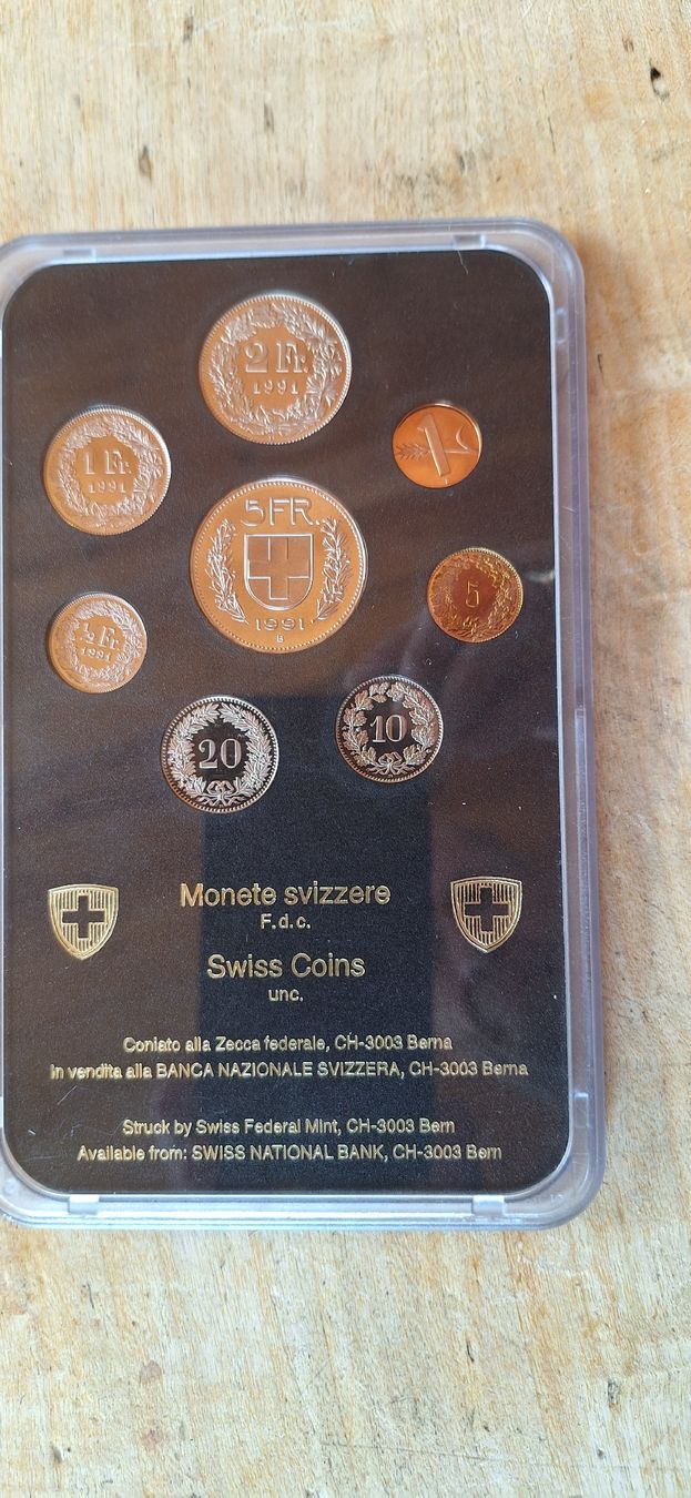 Tutti le monete: Collection de pièces Suisse FDC 1991 – Nuovo e nell'imballaggio originale da Le Sentier venduto da Loorenz