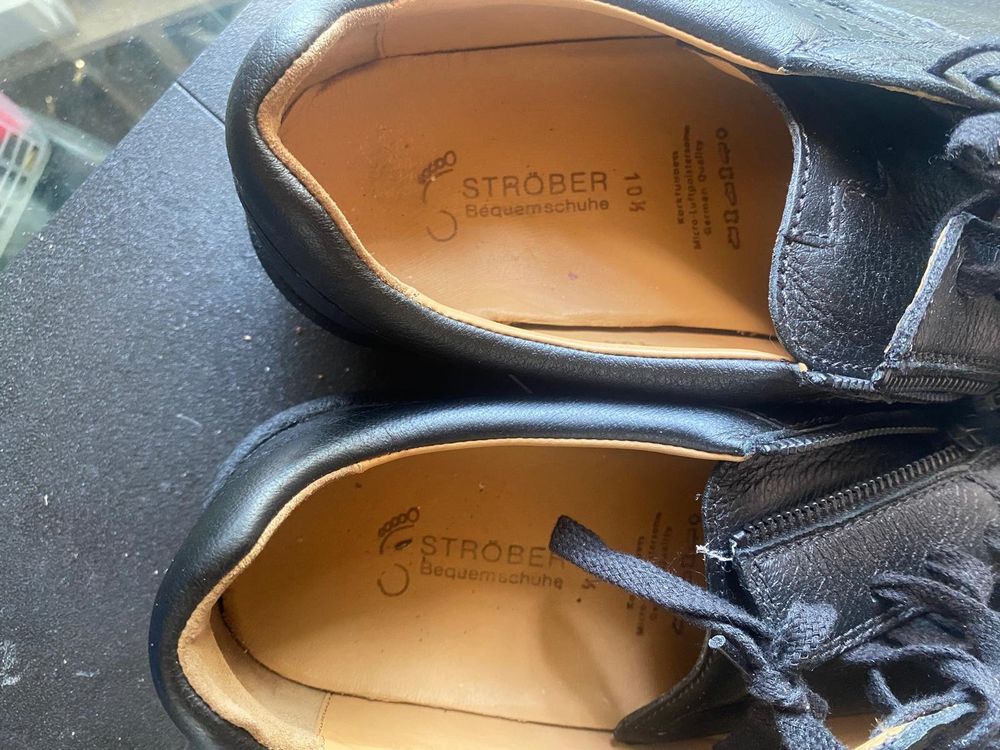 Herrenschuhe: Ströber Schuhe, neu, Grösse 44,aus weichem Leder, extrabreit – Neu (gemäss Beschreibung) aus Strengelbach von Gerry6 3