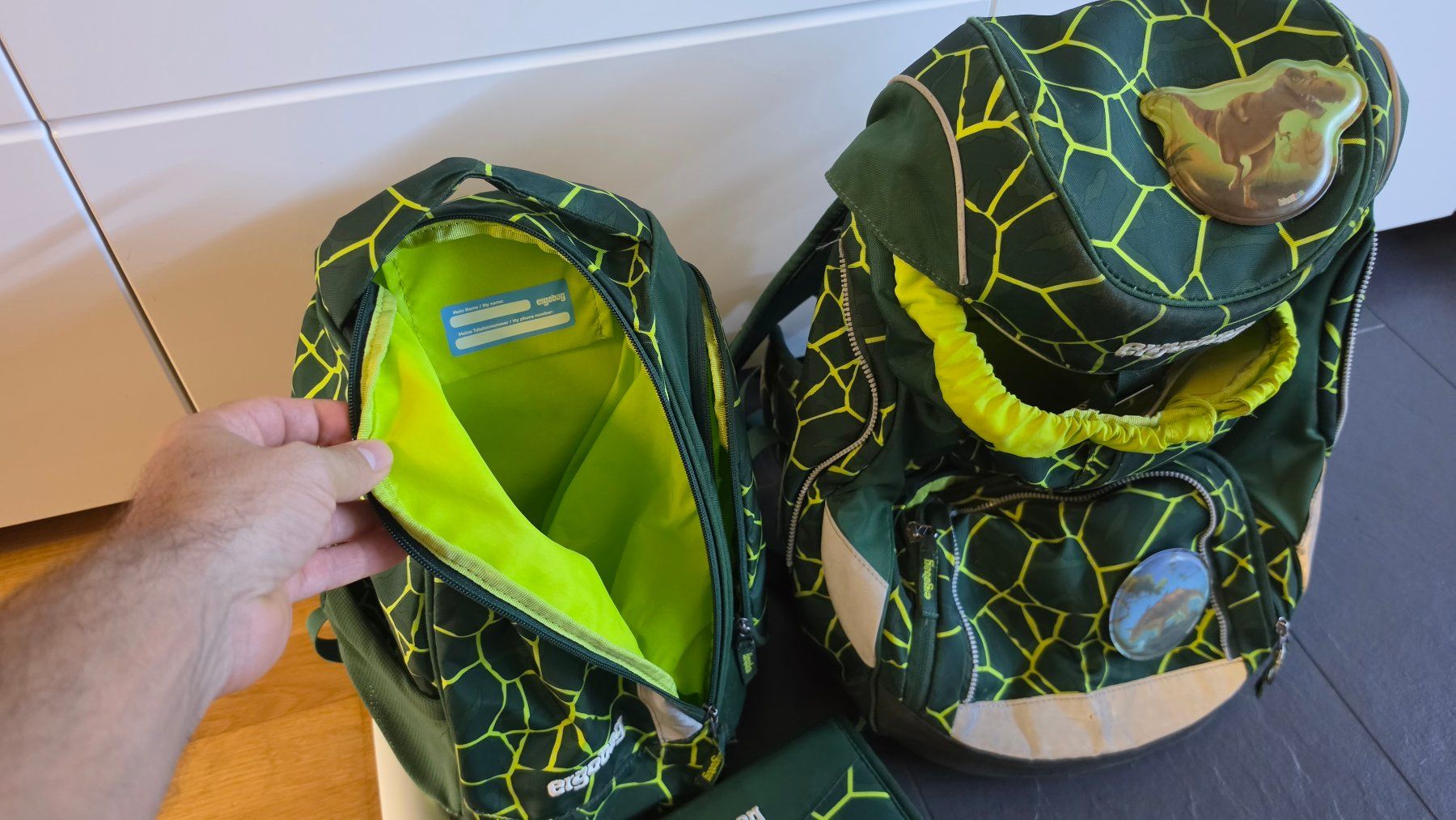 Ergobag Borse & Zaini: Ergobag Schulrucksack Set grün - guter Zustand – Usato da Steffisburg venduto da vilasboas 1