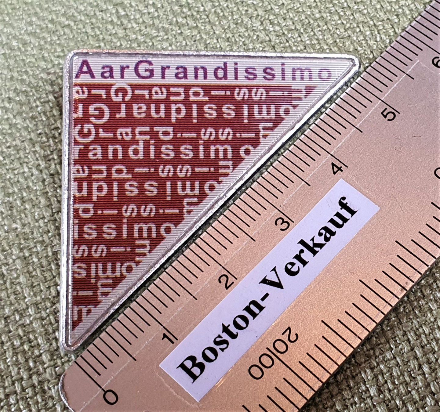 Pins: B596 - Pin Aar Grandissimo Aarau feiert – Gebraucht aus Reinach BL von Boston-Verkauf 1
