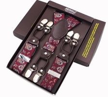 Hosenträger Y-Form mit 6 Clips. Barock Style!