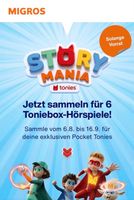 Story Mania Tonies Migros 15 Sticker für eine Volle Karte