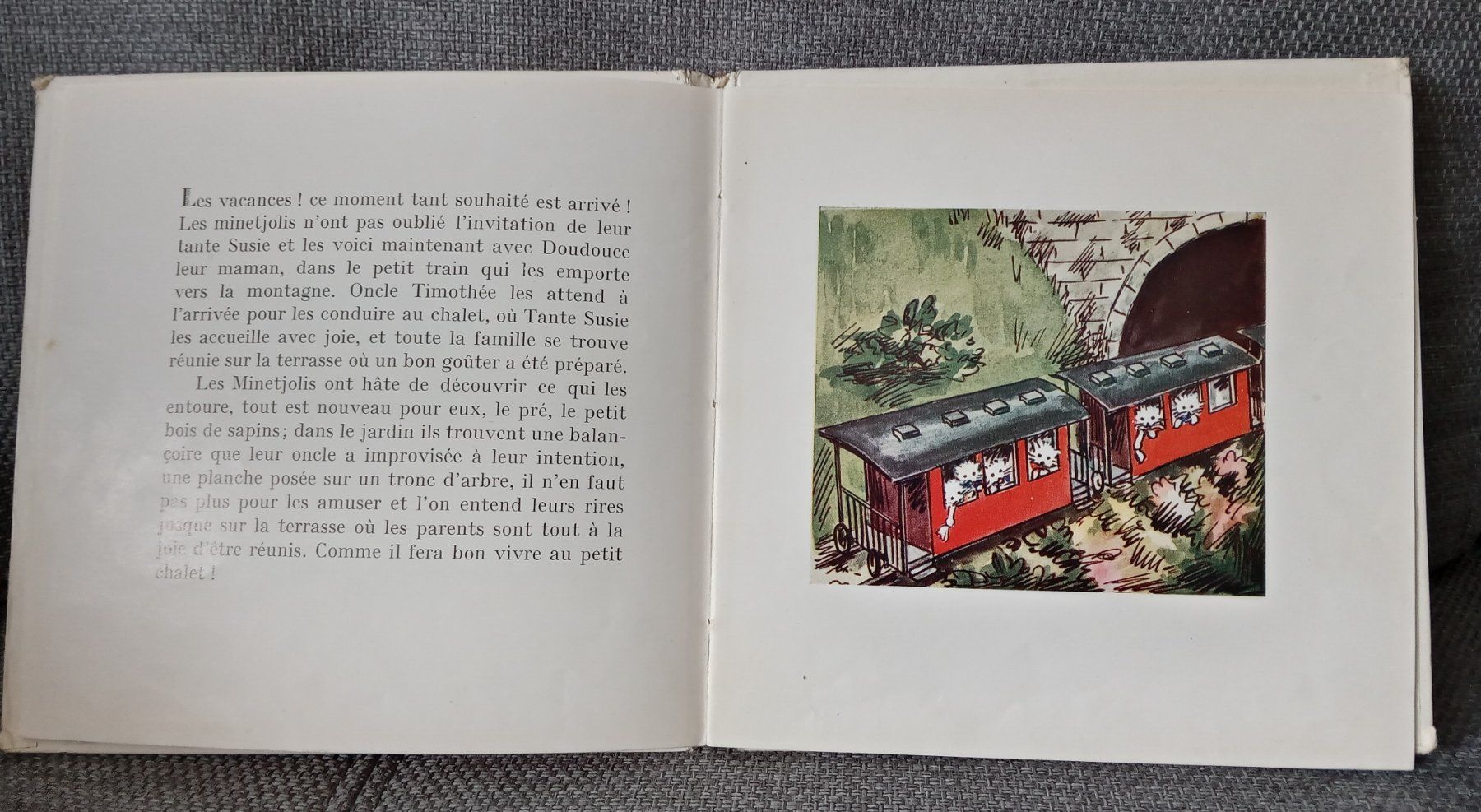 Bücher: Marcelle Boué, LES MINETJOLIS EN VACANCES . 1951 – Gebraucht aus Le Locle von borgespatricia 8