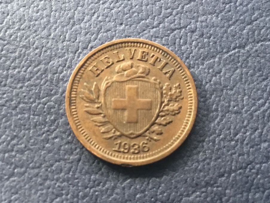 Tutti le monete: 1 Rappen 1936 VZ – Usato da St. Margrethen SG venduto da alfapeugeot10