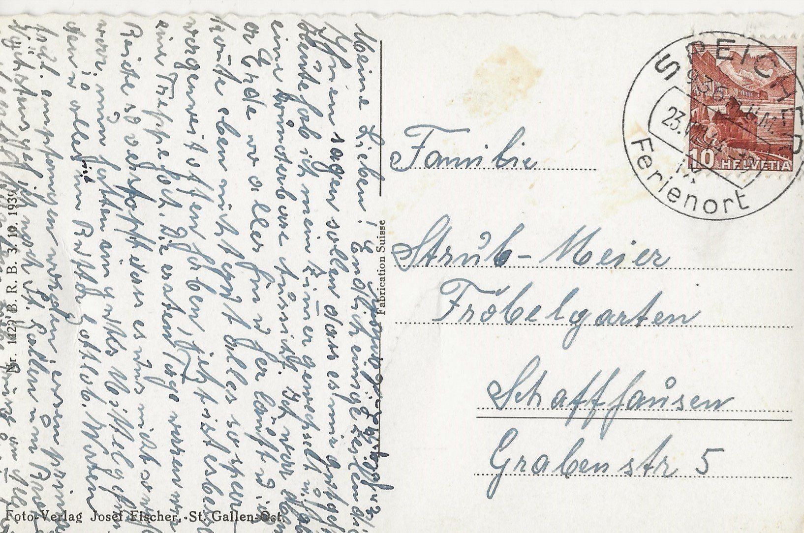 Cartoline postali: Speicher, 1944 – Usato da Frauenfeld venduto da Merk52 1