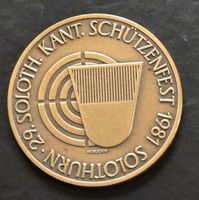 Solothurn Abzeichen 29. Eidg. Schützenfest Medaille 500 Jahr