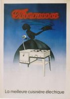 THERMA CUISINIERE ELECTRIQUE 1935 Affiche originale