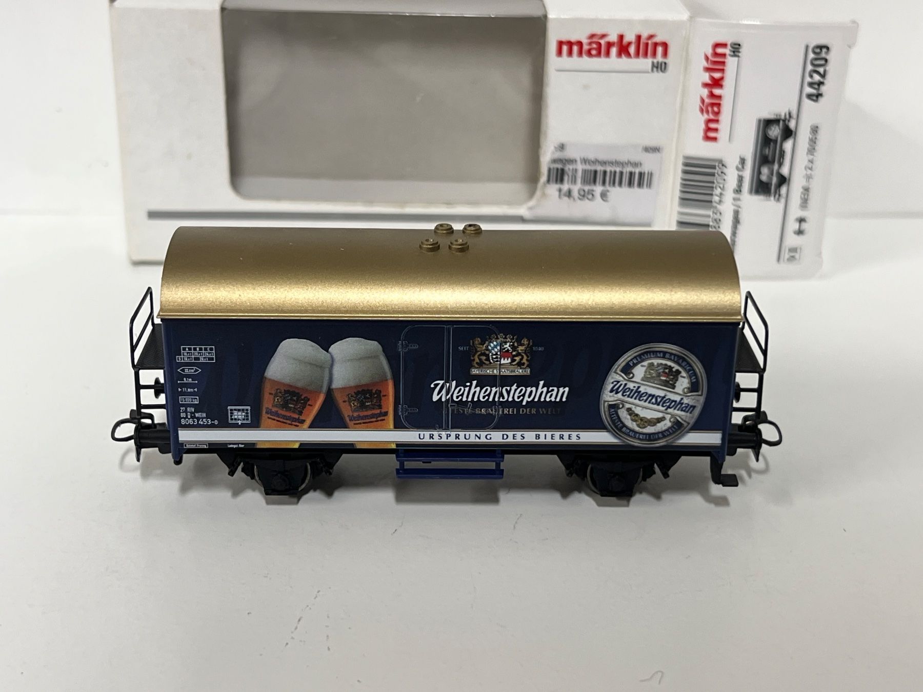 Märklin Modellini di ferrovie: Märklin 44209 Bierwagen Weihenstephan – Nuovo (secondo la descrizione) da Neuenhof venduto da ludovicco 1