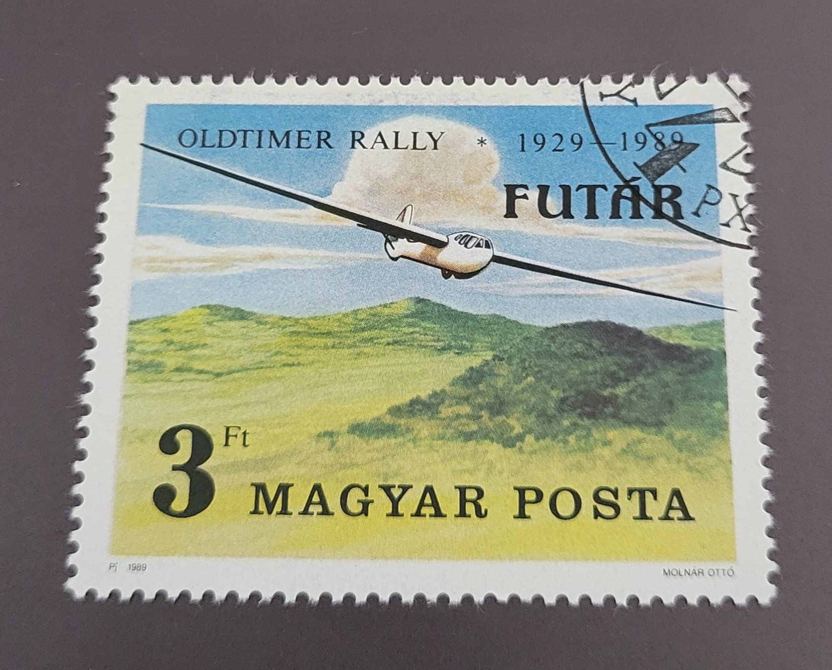 Tutti i francobolli: Ungarn 1989 Flugzeug briefmarke – Usato da St Gallen venduto da Stampsalshobby