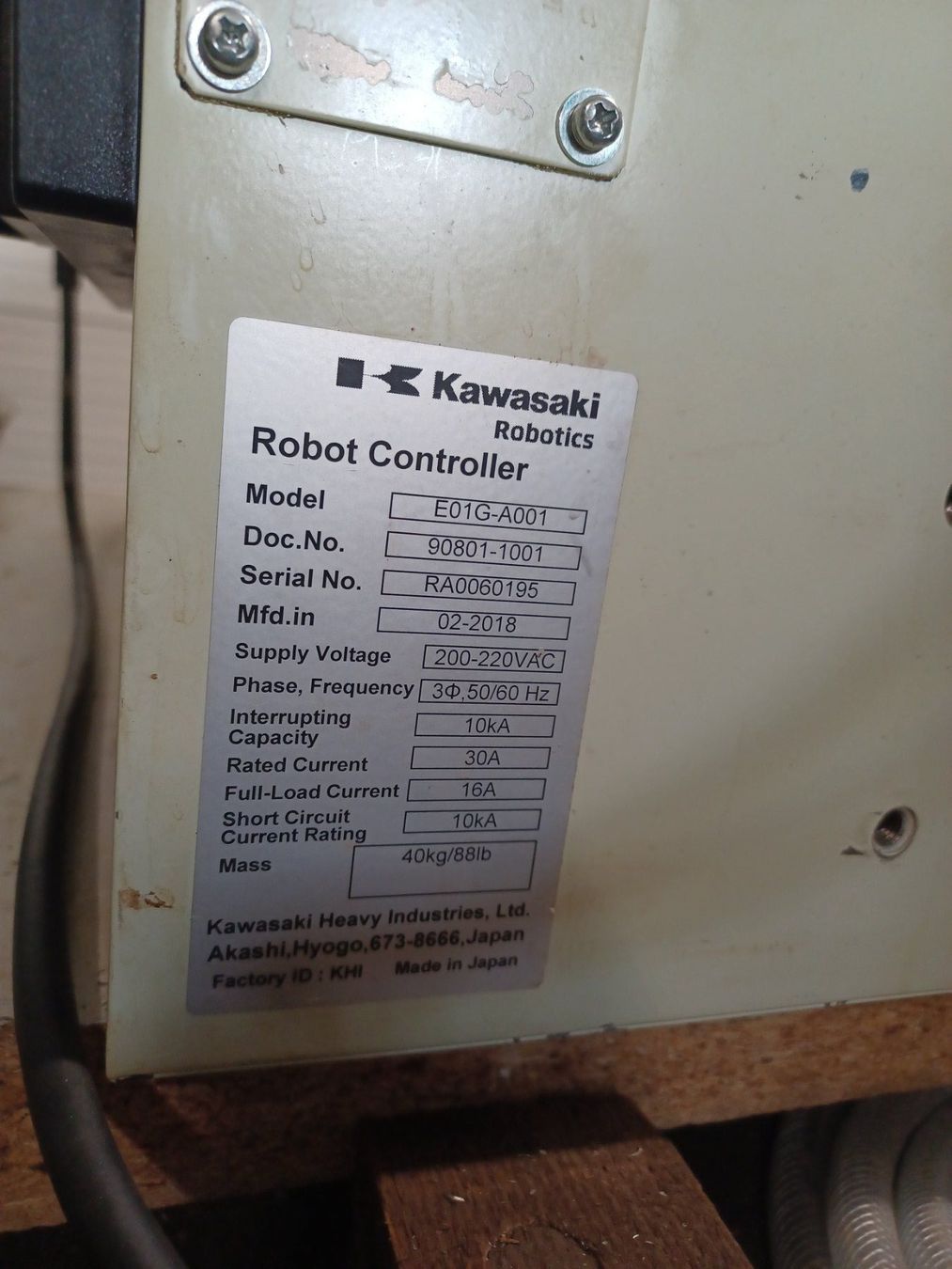 Kawasaki Tutte le macchine: Kawasaki Roboter – Usato da Lyss venduto da marcohumbel 2