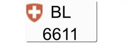 Nummernschild BL 6611