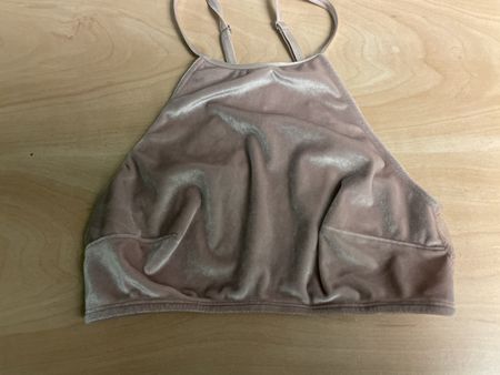 Samtiger Bustier, nude, Gr. XSmit Spitze, neuwertig