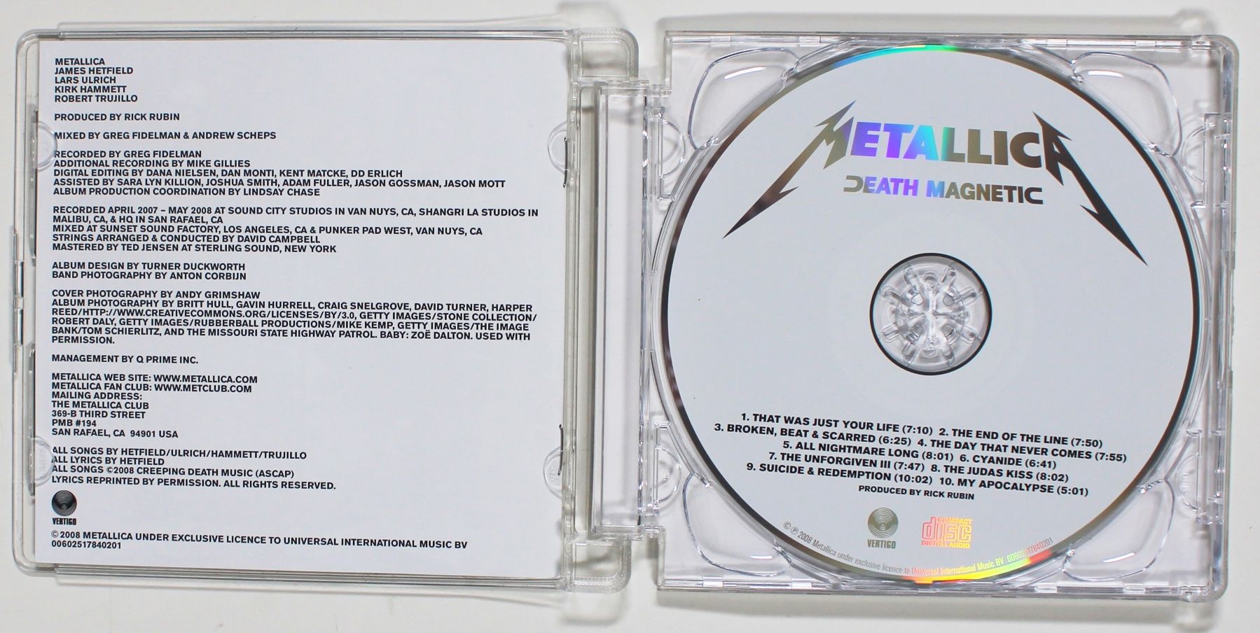 CD: CD - METALLICA - DEATH MAGNETIC – Usato da Brüttisellen venduto da Collector-Corner 1