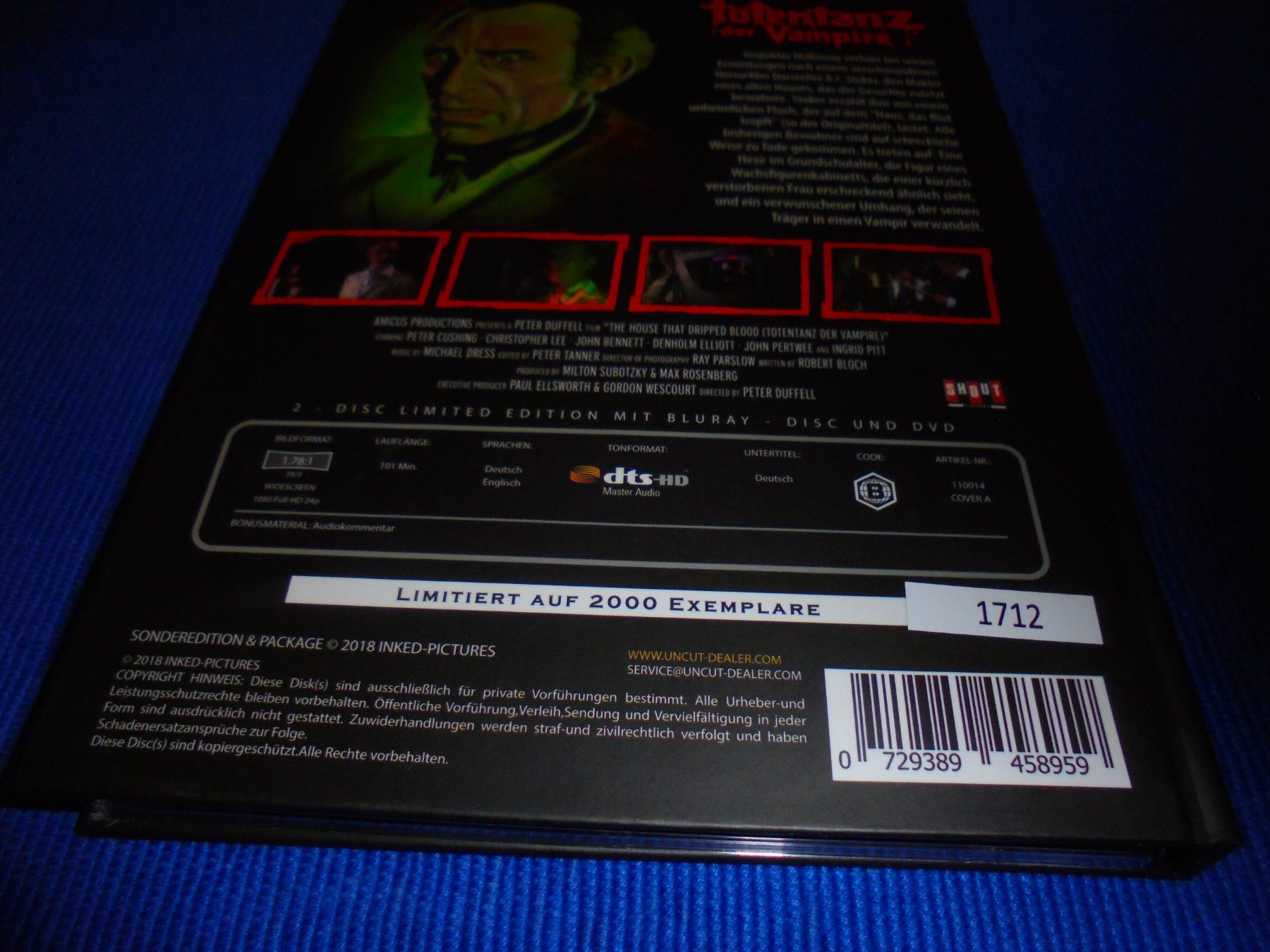 Tutti i DVDs: Mediabook Totentanz der VAMPIRE /UNCUT / LIm. 1712 auf 2000 – Nuovo (secondo la descrizione) da Wattenwil venduto da Firebird1 5