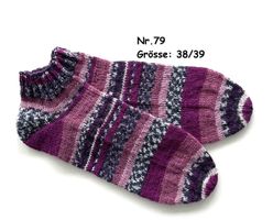 Sneaker - Socken handgestrickt  Gr.38/39  Nr.79