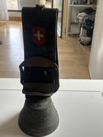 Kuhglocke mit Ledertragegestell  Swiss Made(I30)