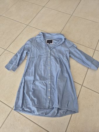 Jeans Tunika/Bluse ha:Lu Daydreamer hellblau Grösse S 