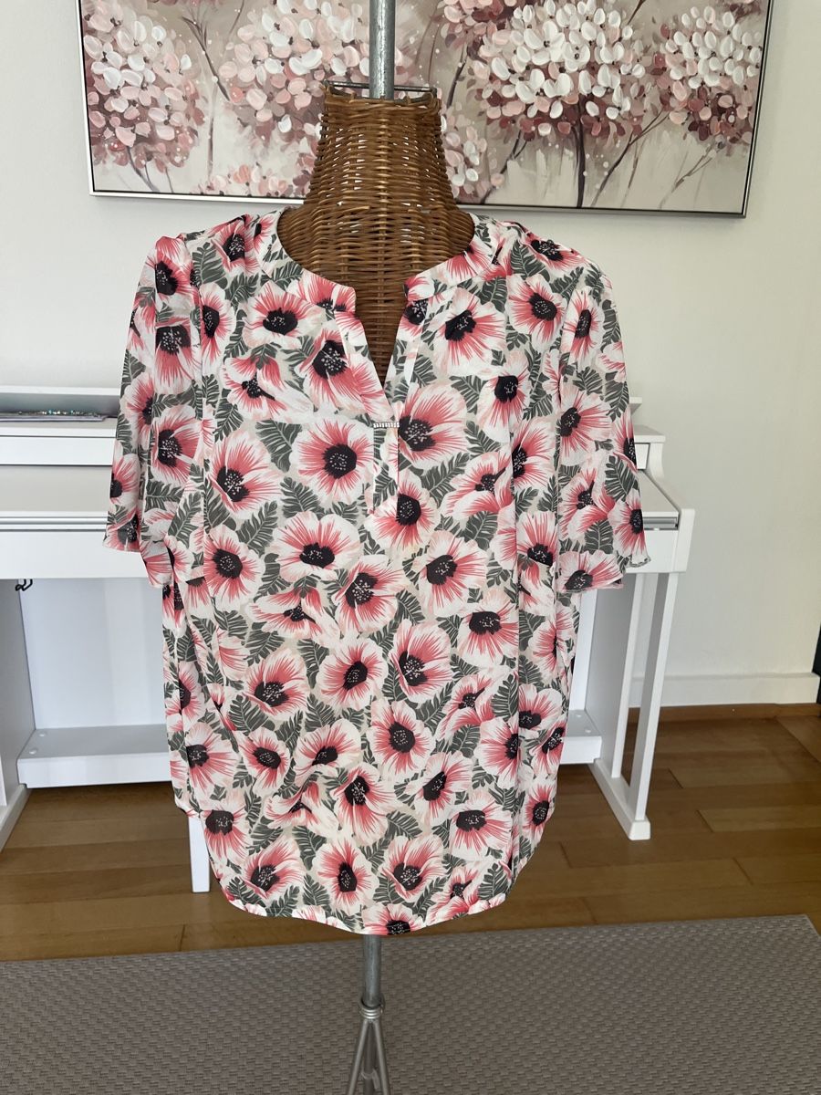 Camicette: Bluse mit Blumenmuster, Frank Walder, 46 – Usato da Solothurn venduto da Bobesch08