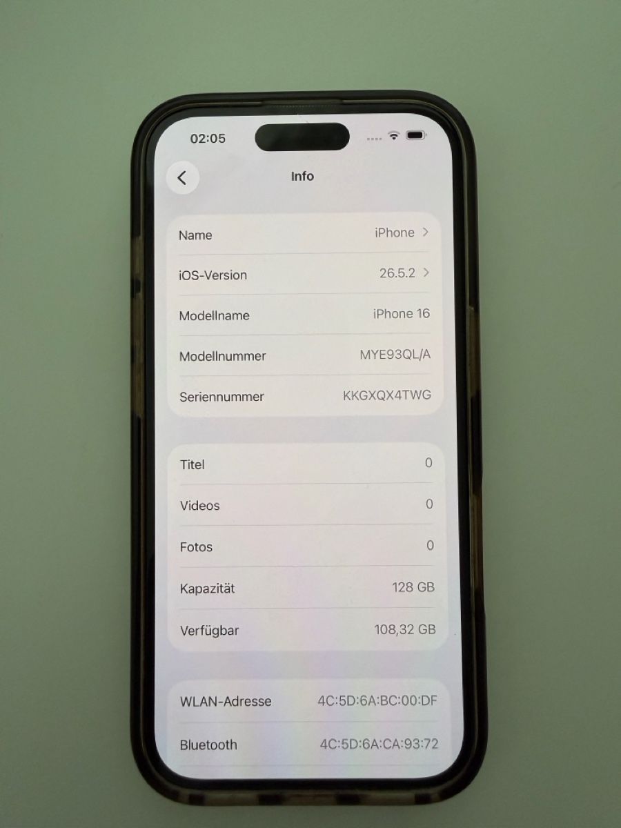 Apple Portables: Iphone 16, 128 Gb in weiss – Neuf (Voir description) à Frutigen par Bern_Pat123 3