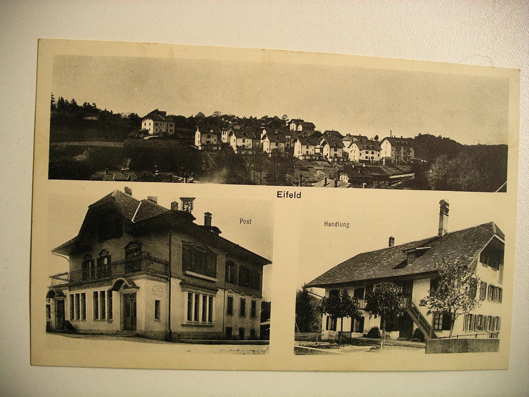 Cartoline postali: s/wAK EIFELD, Papiermühle - BERN mit POST – Usato da Oberhofen am Thunersee venduto da luuping99