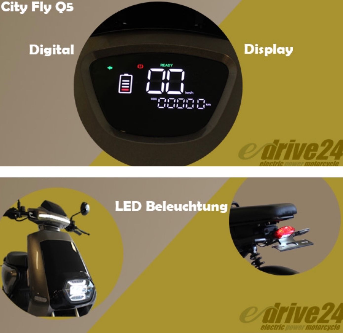 Scooter: Elektro Roller City Fly (Q5) – Nuovo (secondo la descrizione) da Regensdorf venduto da e-drive24 3