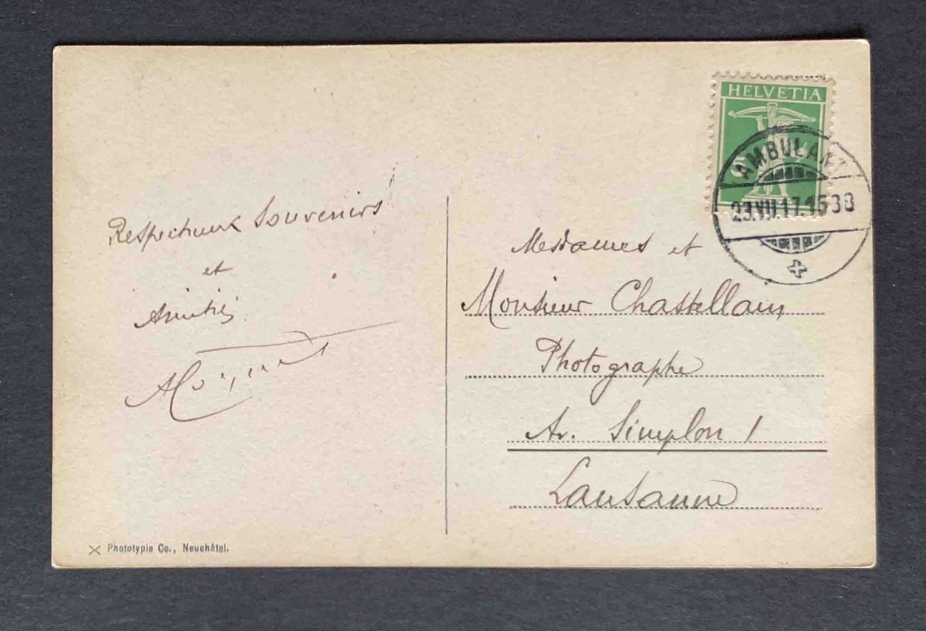 Cartoline postali: AK Sentier des Gorges de l Areuse – Usato da Goldau venduto da artelier1 1
