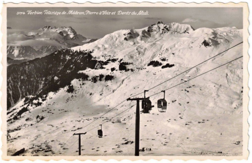 Cartoline postali: Verbier - Sessellift Médran – Usato da Binningen venduto da Mountainrider