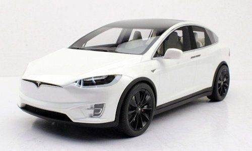Tesla Modellini d'auto: TESLA MODEL X P100D WEISS 1:18 LS – Nuovo e nell'imballaggio originale da Suhr venduto da Moebelsiralfred