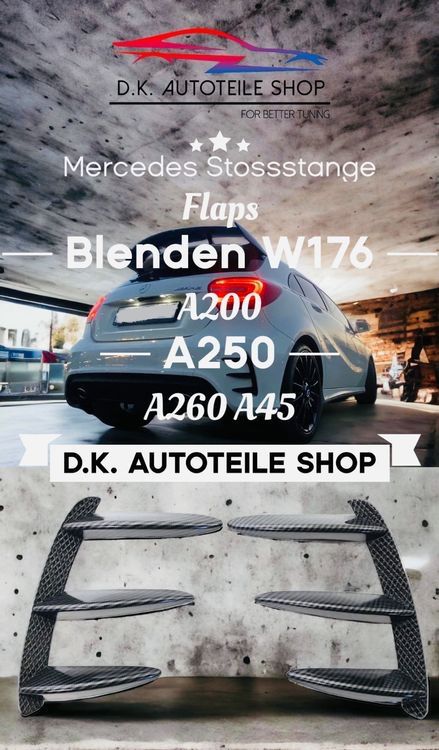 Spoiler Posteriore Da Corsa Per Mercedes Classe A W176 – Alettone In ABS Con Design Aerodinamico, Nero Opaco