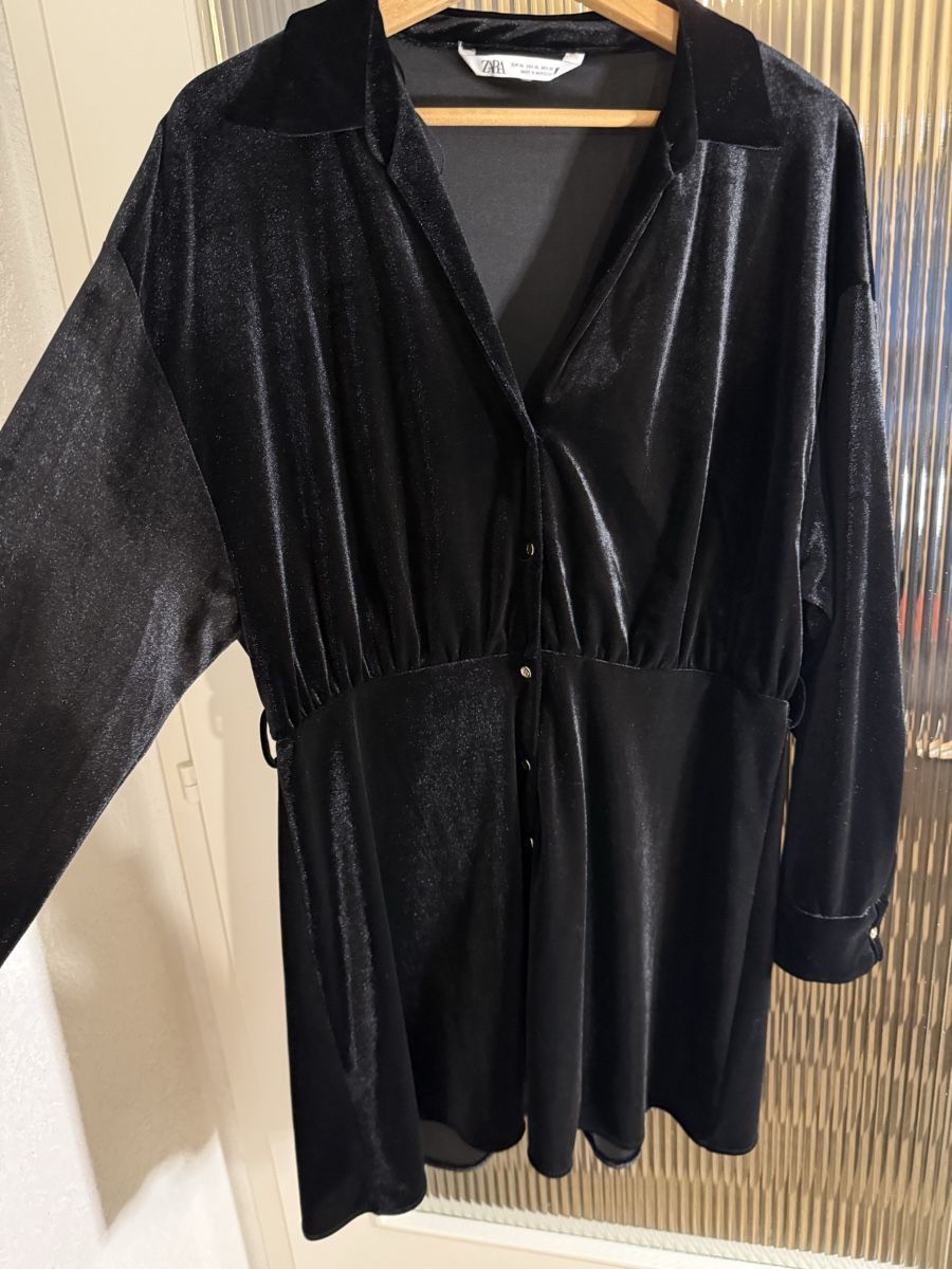 Zara Vestiti: Robe Zara noir velours – Nuovo (secondo la descrizione) da Monthey venduto da iri_9pt5 1