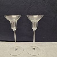 Versand möglich! Elegante,  filigrane Glas Kerzenständer