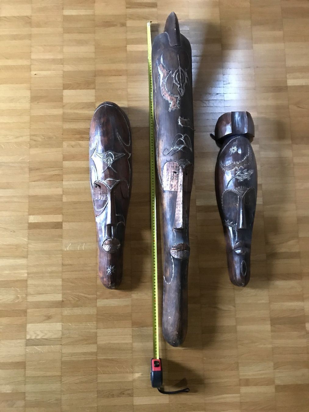 Internationale Kunst: Afrikanische Artefakte 3er Gruppe – Gebraucht aus St. Margrethen SG von kellenbh 1