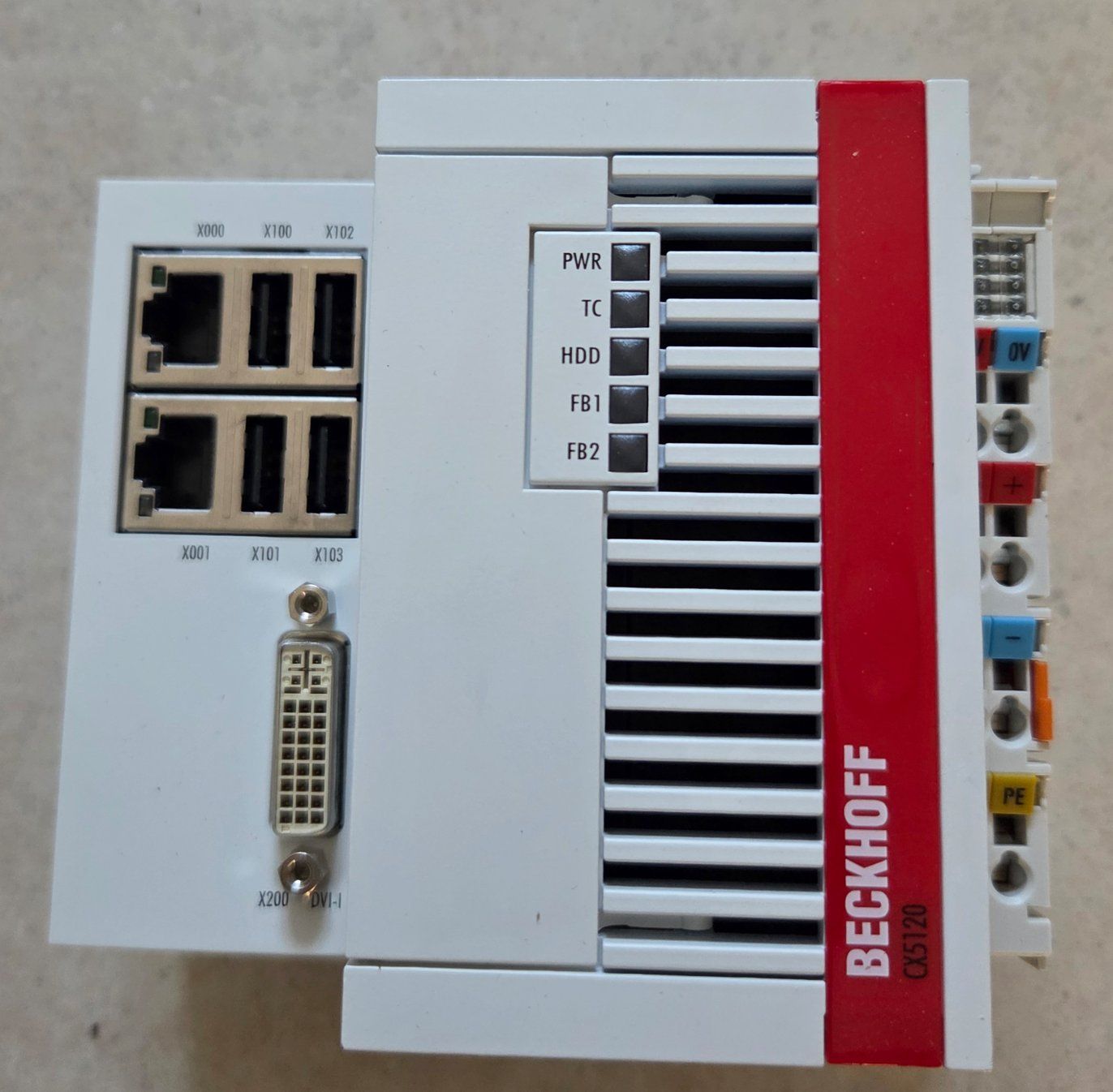 Beckhoff Componenti elettronici: Beckhoff CX5120-0121 Embedded PC Steuerung mit 8G CF Card – Usato da Rheinau venduto da Rhybuck