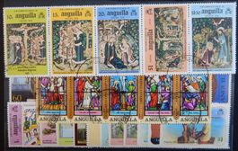 Anguilla British Lot mit alten Werten V