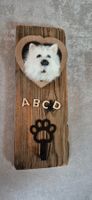 West Highland White Terrier 3D Portrait mit Haken