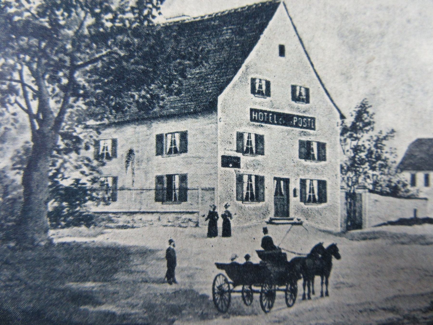Cartoline postali: HOTEL DE LA POSTE MARIASTEIN TCHUY SO AK 1896 – Usato da Ettingen venduto da Hausi4711 1