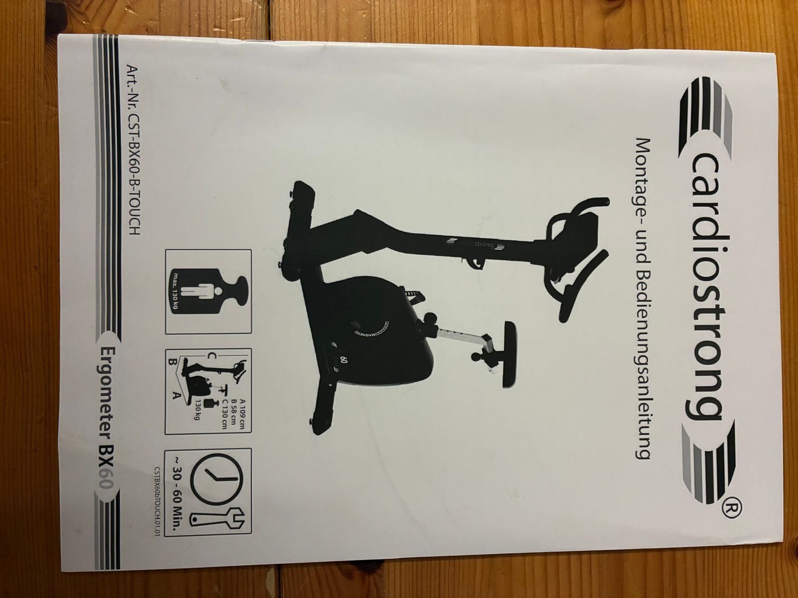 CardioStrong Hometrainer: Ergometer BX 60 – Gebraucht aus Riedt b. Erlen von Urshub 3