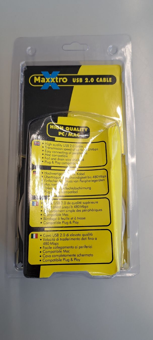 Cavi: USB A – USB B – Nuovo e nell'imballaggio originale da Elgg venduto da computerbrocki 1