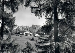 Alte Ansichtskarte von Bos-cha - Unterengadin/GR