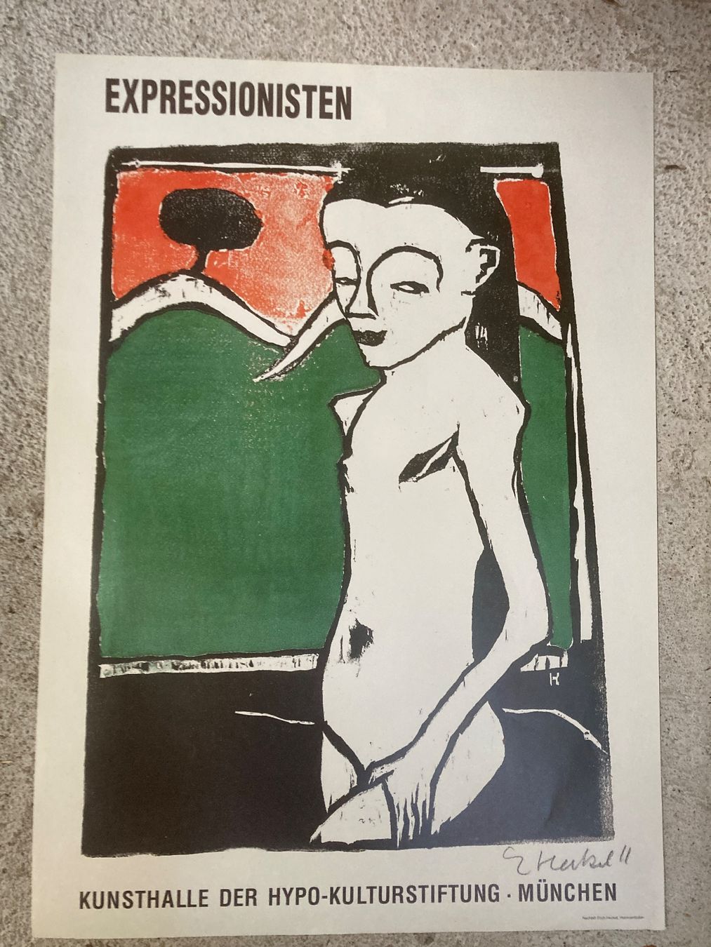 Poster & Bilder: Expressionisten - Austellungsplakat – Gebraucht aus zürich von papalapa