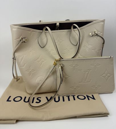Louis Vuitton Neverfull MM Monogram Empreinte Shopper Leder