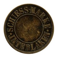 Schiess-Marke Jeton Interlaken Bern