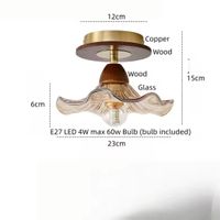Plafonnier en verre Style Tiffany nordique moderne