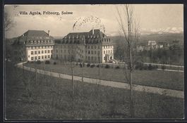 AK Fribourg, Villa Agnès, 1928
