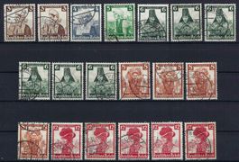 Deutsches Reich aus Serie 1935 gute Werte gest.