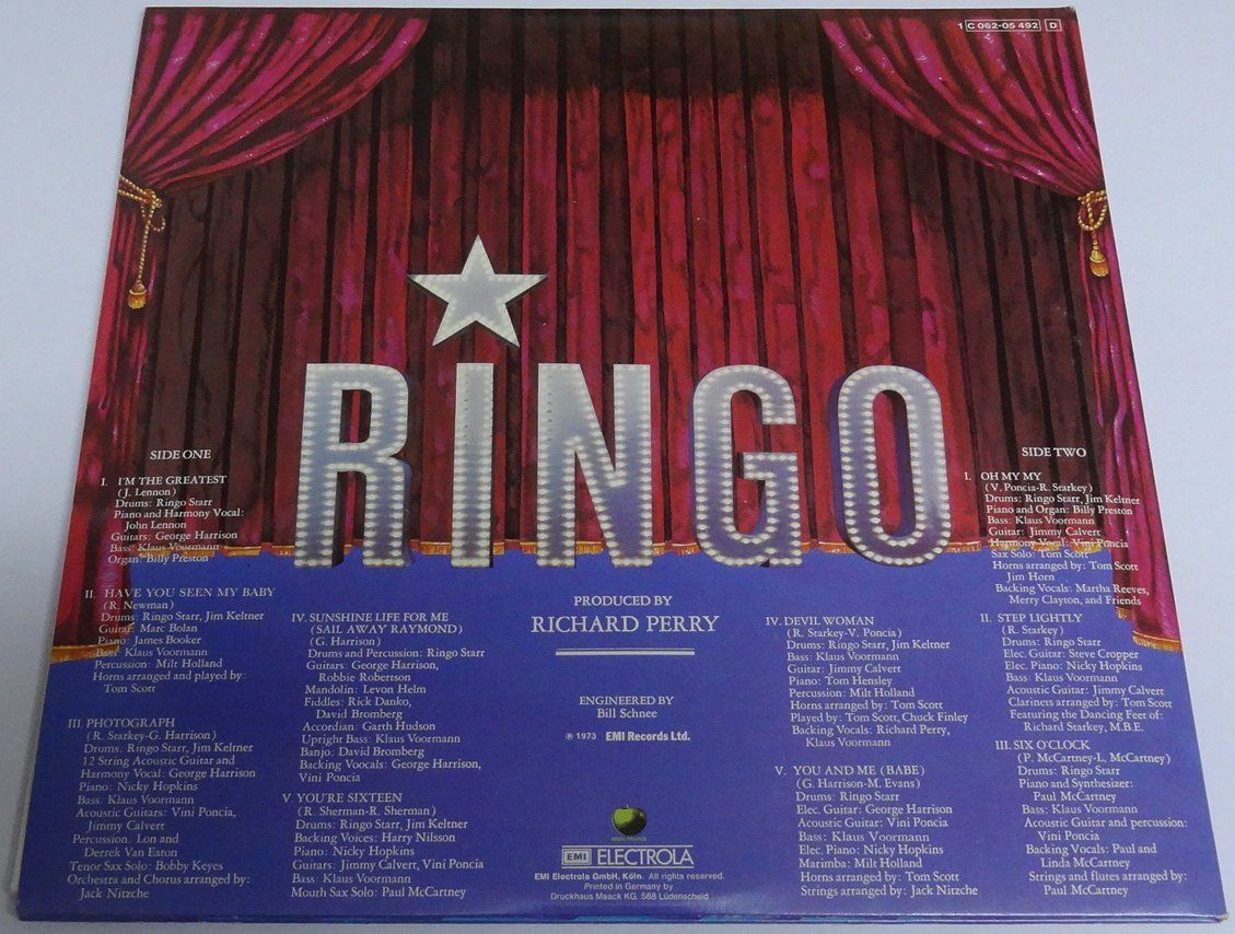 Dischi in vinile: Ringo Starr - RINGO LP inkl. Booklet – Nuovo (secondo la descrizione) da Zuzwil SG venduto da Pawnbroker 1