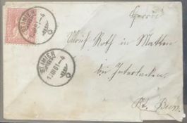 Brief mit Stempel St. Imier und Bern, gebraucht