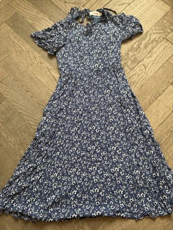 Kleid Louche Blumenmuster blau Grösse S guter Zustand