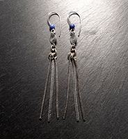 Boucles d'oreilles argent 925 lapis-lazuli