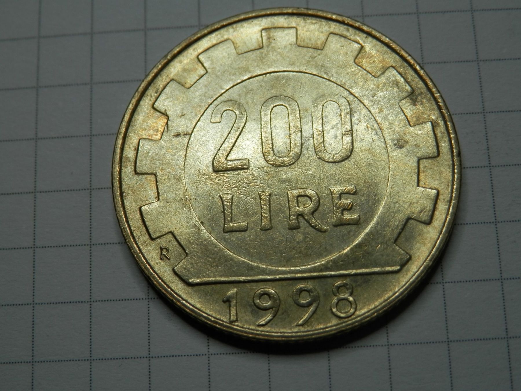 Tutti le monete: Italien 200 Lire, 1998 – Usato da Weiach venduto da weiach81 1